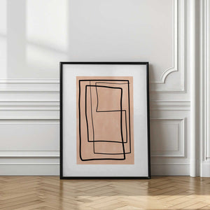 Tablou înramat „Geometric Elegance” de Elena Ristova