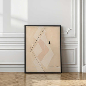 Tablou înramat „Geometric Shapes And Intersecting Lines” de Elena Ristova