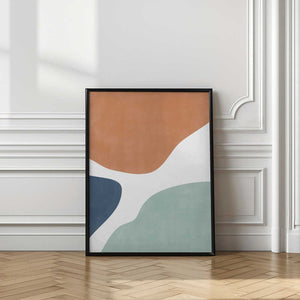 Tablou înramat „Colorful Curves” de Elena Ristova
