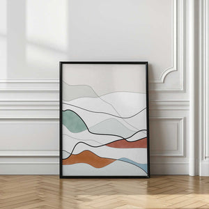Tablou înramat „Flowing Horizons” de Elena Ristova