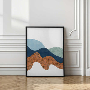Tablou înramat „Textured Horizons” de Elena Ristova