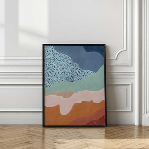 Tablou înramat „Colorful Flowing Shapes” de Elena Ristova