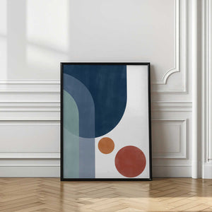 Tablou înramat „Overlapping Circles And Arches” de Elena Ristova