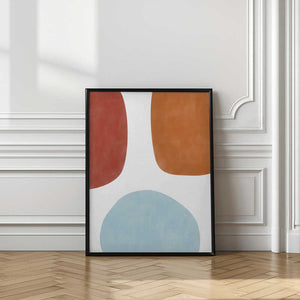 Tablou înramat „Colorful Three Organic Shapes” de Elena Ristova