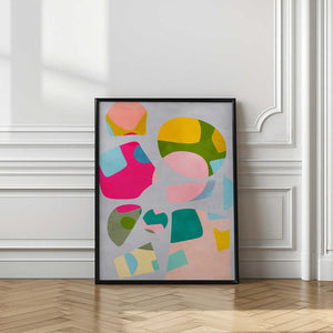 Tablou înramat „Minimal cutout colorful” de Ana Rut Bre