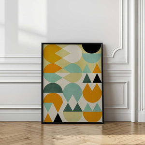 Tablou înramat „Rainbow Plus Shapes5” de Ana Rut Bre
