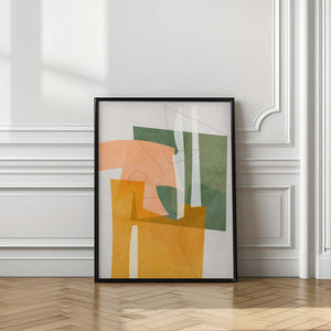 Tablou înramat „Nature Friendly Terracotta 8 Aquarell Kopie” de Ana Rut Bre