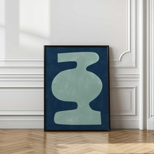 Tablou înramat „Abstract Vessel Silhouette” de Elena Ristova