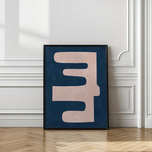 Tablou înramat „Pale Pink Organic Shape” de Elena Ristova