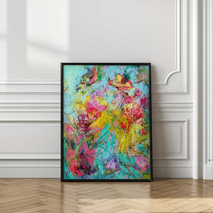 Tablou înramat „Expressionist Colorful Abstract” de Dorothy Fagan
