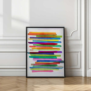 Tablou înramat „Colorful Stripes 1” de Mareike Böhmer