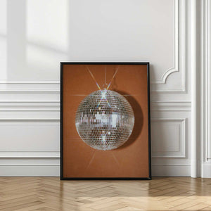 Tablou înramat „Orange Disco Ball” de Samantha Hearn