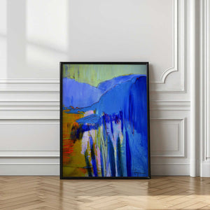 Tablou înramat „Blue Cascade Dreams” de Dorothy Fagan