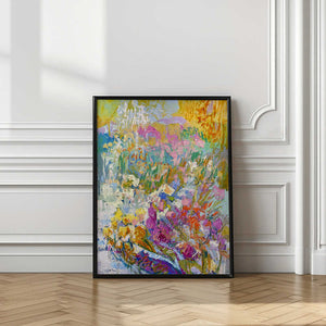 Tablou înramat „Vibrant Garden Dream” de Dorothy Fagan