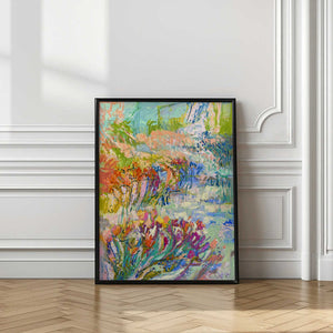 Tablou înramat „Vibrant Garden Path” de Dorothy Fagan