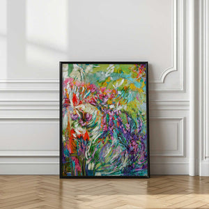 Tablou înramat „Pink Blossoms Abstract” de Dorothy Fagan