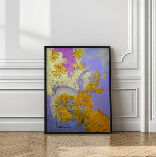 Tablou înramat „Golden Blossom Glow” de Dorothy Fagan