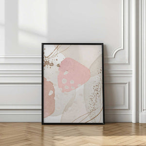 Tablou înramat „Silky Pink-3” de Sally Ann Moss