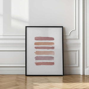 Tablou înramat „Dusty Rose Stripes” de Orara Studio