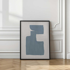 Tablou înramat „Mid Century Blue III” de Orara Studio