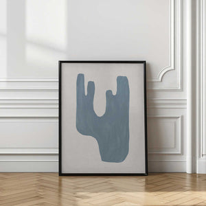 Tablou înramat „Mid Century Blue IV” de Orara Studio
