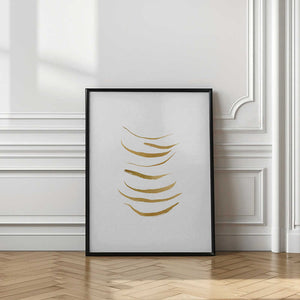 Tablou înramat „Minimalist Gold Painting” de Orara Studio