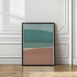 Tablou înramat „Modern Turquoise and Pink” de Orara Studio