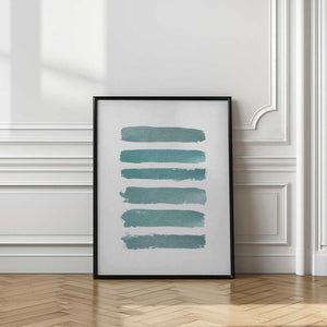 Tablou înramat „Ombre Turquoise” de Orara Studio