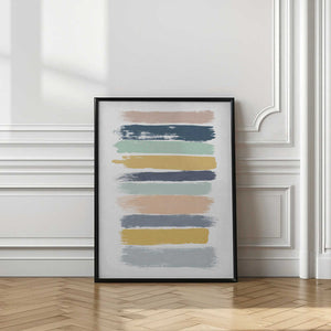 Tablou înramat „Pastel Stripes” de Orara Studio