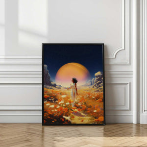Tablou înramat „Cosmic Flower Fields” de Taudalpoi