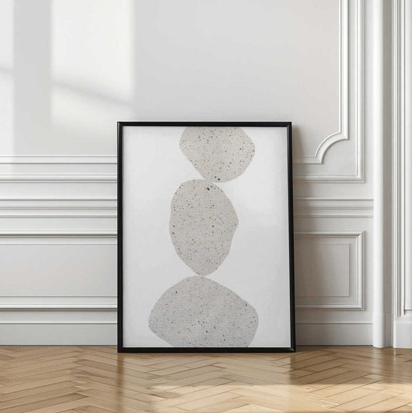 Tablou înramat „Stacked Stone Shapes” de uplusmestudio