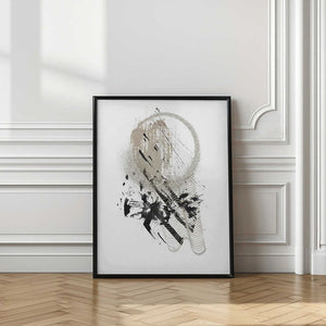 Tablou înramat „Black N Silver 3” de Sally Ann Moss