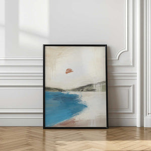Tablou înramat „Landscape Painting with a Serene Beach” de Little Dean