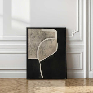 Tablou înramat „Black Abstract Mosaic” de Little Dean