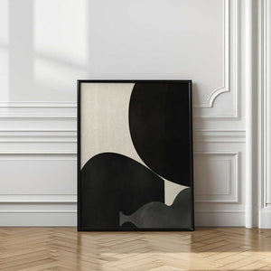Tablou înramat „Black Abstract With Texture” de Little Dean