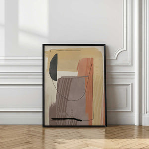 Tablou înramat „Earthy Tones and Organic Shapes” de Little Dean