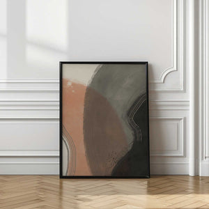 Tablou înramat „Earth Tone Abstract” de Little Dean