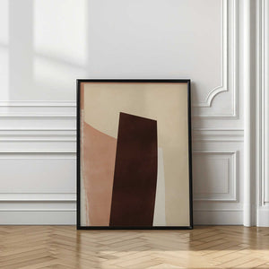 Tablou înramat „Geometric Shapes in Earthy Tones” de Little Dean