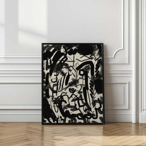Tablou înramat „Abstraction With Inks” de Little Dean