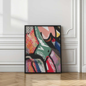 Tablou înramat „Vibrant Colorful Abstract” de Little Dean