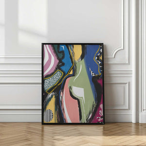 Tablou înramat „Colorful Abstract Bum” de Little Dean