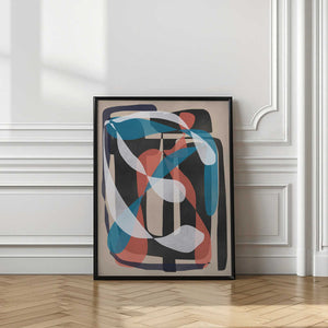 Tablou înramat „Retro Abstract Infinity” de Little Dean