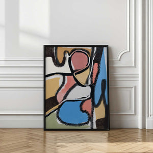 Tablou înramat „Textured Line and Color” de Little Dean