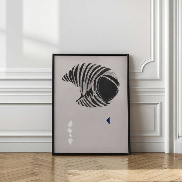 Tablou înramat „Abstract Stripes” de Little Dean