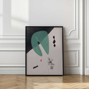 Tablou înramat „Geometric Shapes with Bold Color” de Little Dean