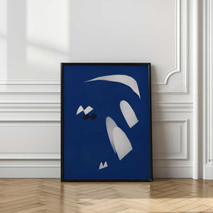 Tablou înramat „Abstract Blue Breeze” de Little Dean