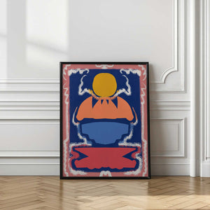 Tablou înramat „Bold Geometric Shapes and Vivid Colors” de Little Dean