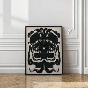 Tablou înramat „Abstract Inkblot Captures Symmetrical” de Little Dean