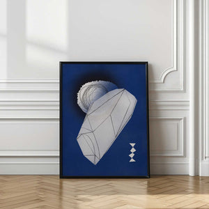 Tablou înramat „Abstract Moonlit Geometrics” de Little Dean