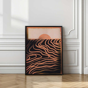Tablou înramat „Sunset Cut Out” de Little Dean